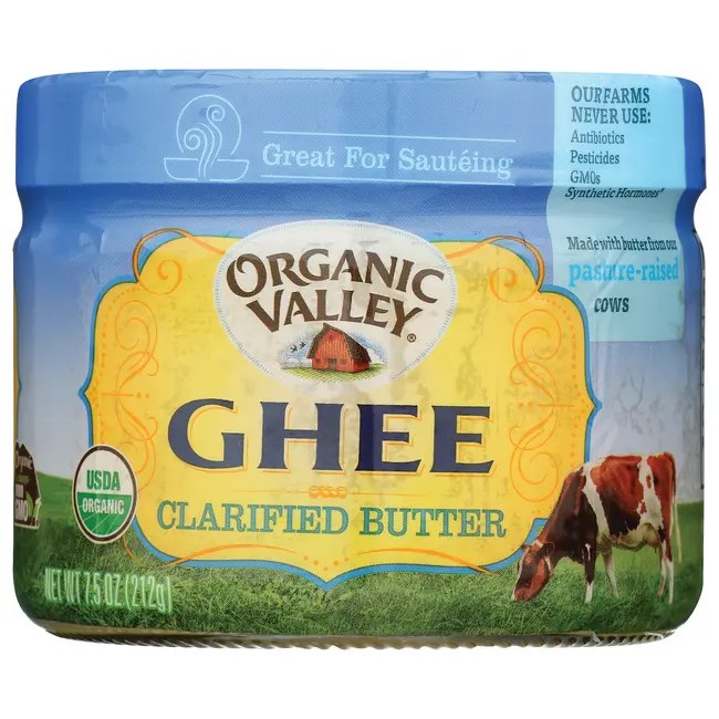 Purity Farms Organic Ghee Clarified Butter 7.5 oz (212 grams) Solid Oil