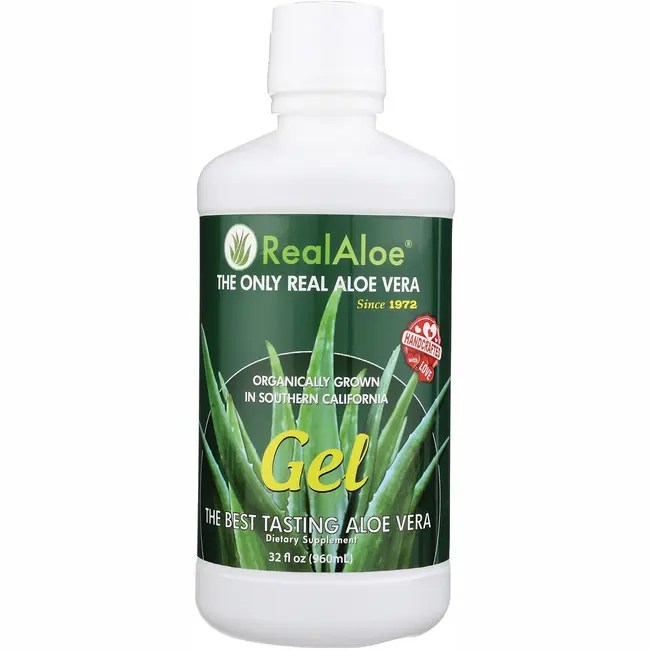 Real Aloe Aloe Vera Gel 32 fl oz (960 mL) Gel Swanson Health Products