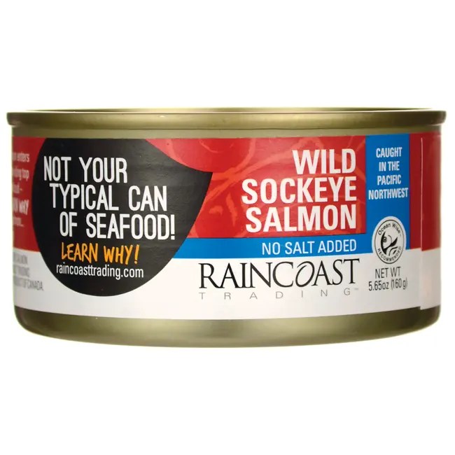Raincoast Wild Sockeye Salmon No Salt Added 5.65 oz Can Swanson