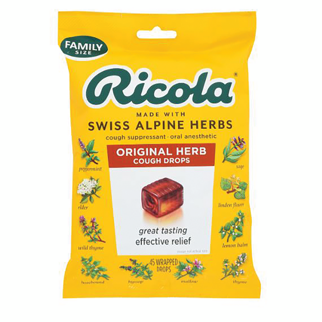 Ricola The Original Natural Herb Cough Drops 50 Ct Swanson Health
