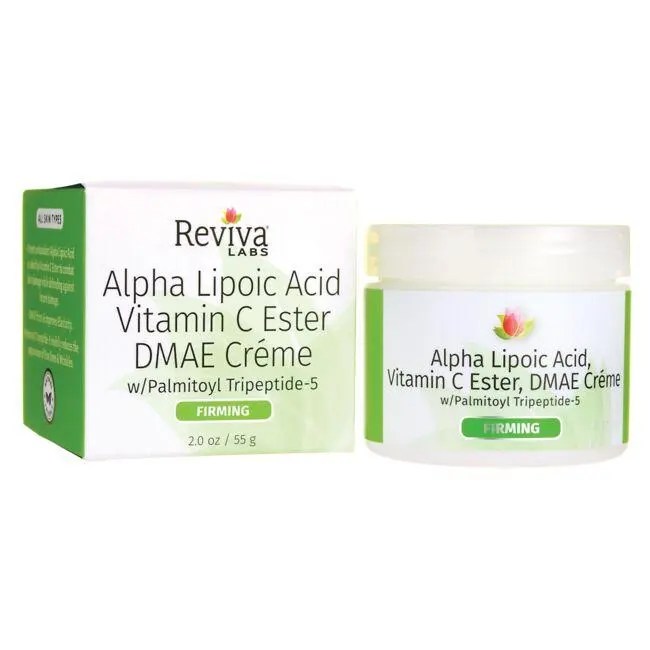 Reviva Labs Alpha Lipoic Acid Vitamin C Ester DMAE Creme 2 oz Cream