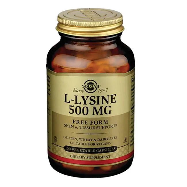 Solgar LLysine 500 mg 100 Veg Caps Swanson Health Products