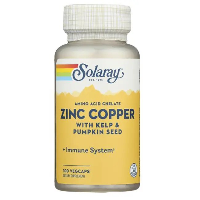 Solaray Zinc Copper 100 Veg Caps 76280471052 eBay