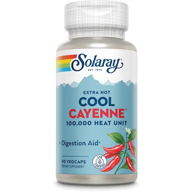 Solaray Cool Cayenne Extra Hot 90 Caps 76280081022 eBay