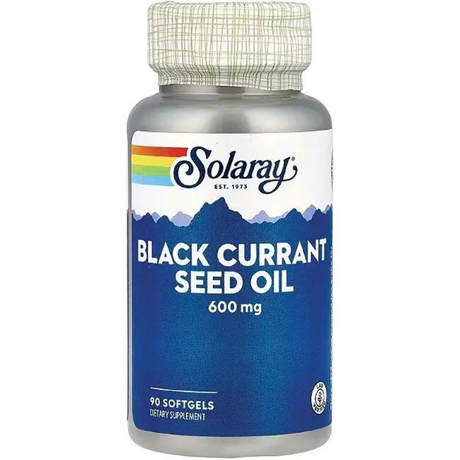 Solaray Black Currant Seed Oil 600 mg 90 Sgels Swanson®