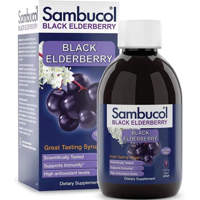 Sambucol Black Elderberry Original Formula Syrup 7.8 fl oz (230 mL) Liquid Swanson Health Products