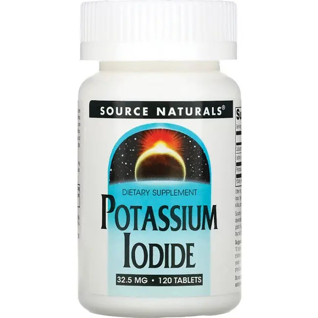 Source Naturals Potassium Iodide 32.5 mg 120 Tabs Swanson Health Products