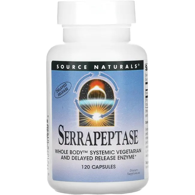 Source Naturals Serrapeptase 120 Veg Caps Swanson Health Products