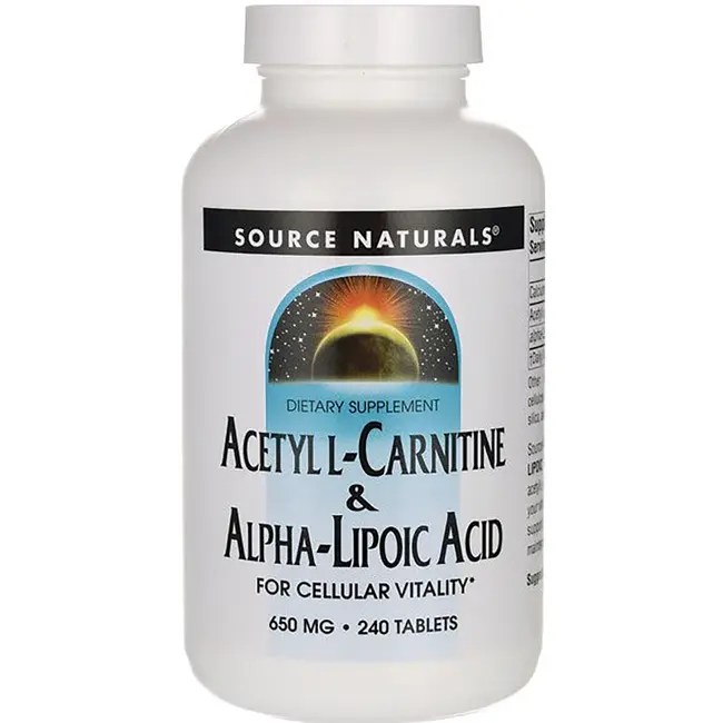 Source Naturals Acetyl LCarnitine & AlphaLipoic Acid 240 Tabs Swanson Health Products