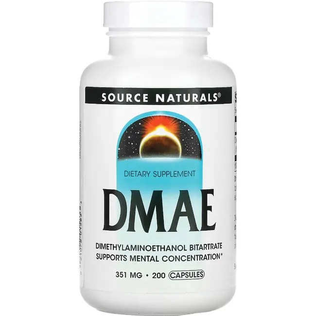 Source Naturals DMAE 351 mg 200 Caps Swanson Health Products
