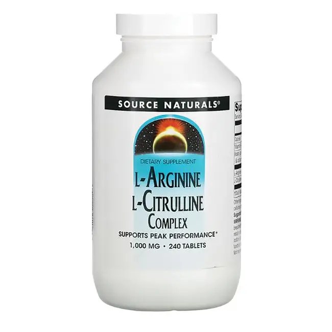 Source Naturals LArginine LCitrulline Complex 240 Tabs Swanson