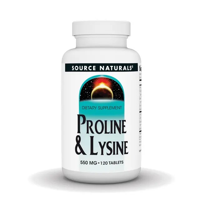 Source Naturals LLysine LProline 120 Tabs Swanson®