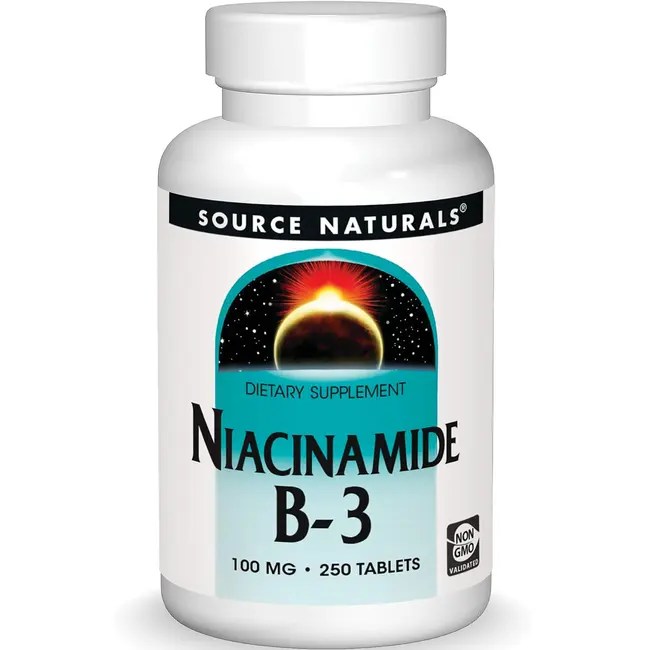Source Naturals Niacinamide B3 100 mg 250 Tabs Swanson Health Products