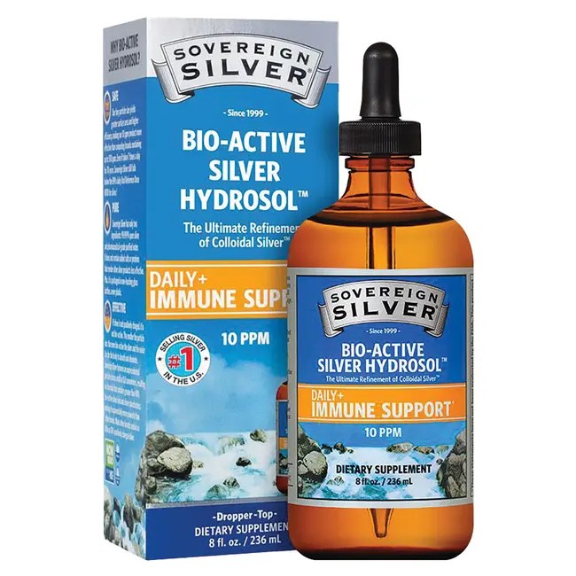 Sovereign Silver BioActive Silver Hydrosol 10 ppm 8 fl oz (237 mL