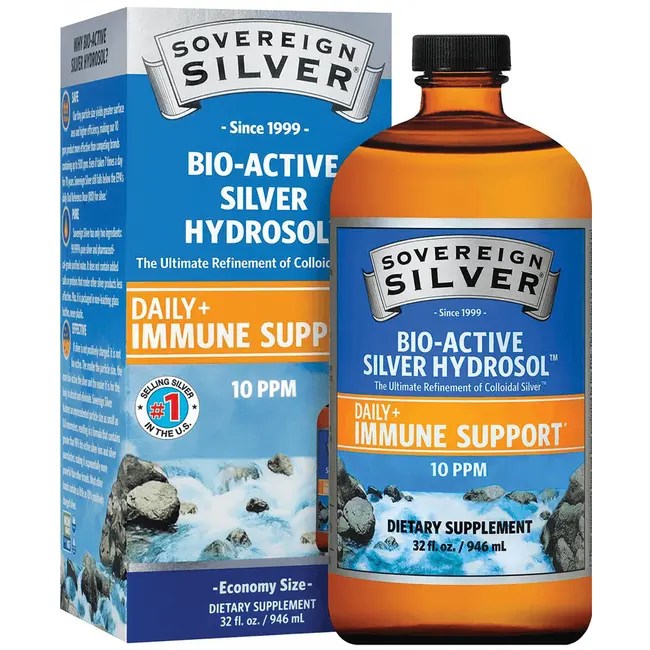 Sovereign Silver BioActive Silver Hydrosol Family Size 32 fl oz (946