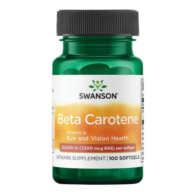 Swanson Premium BetaCarotene 25,000 IU (7,500 mcg RAE) 100 Sgels Swanson®