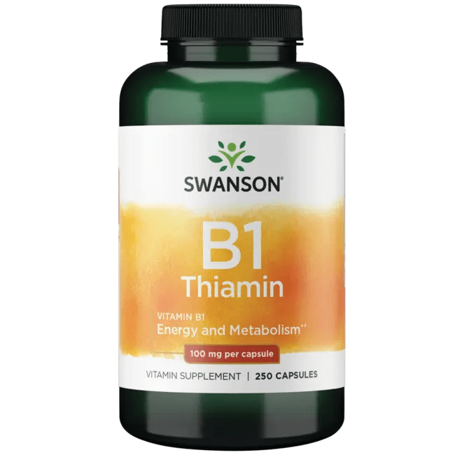 Swanson Premium Vitamin B1 (Thiamin) 100 mg 250 Caps Swanson Health