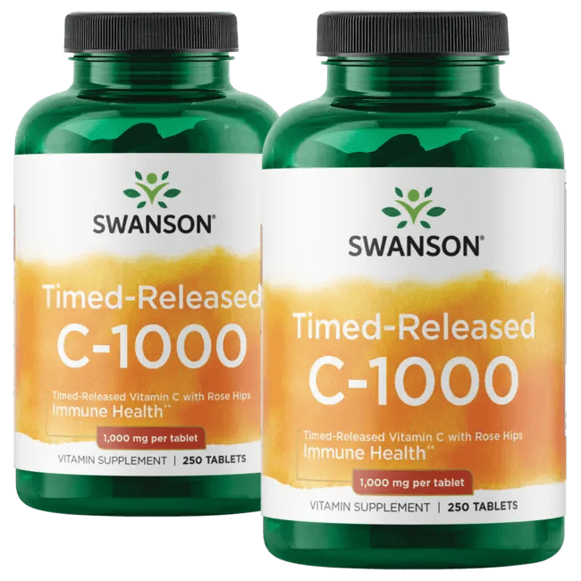 Vitamin C with Rose Hips 1,000 mg TimedRelease Swanson Health Products