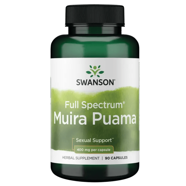 Swanson Premium FullSpectrum Muira Puama Root 400 mg 90 Caps Swanson