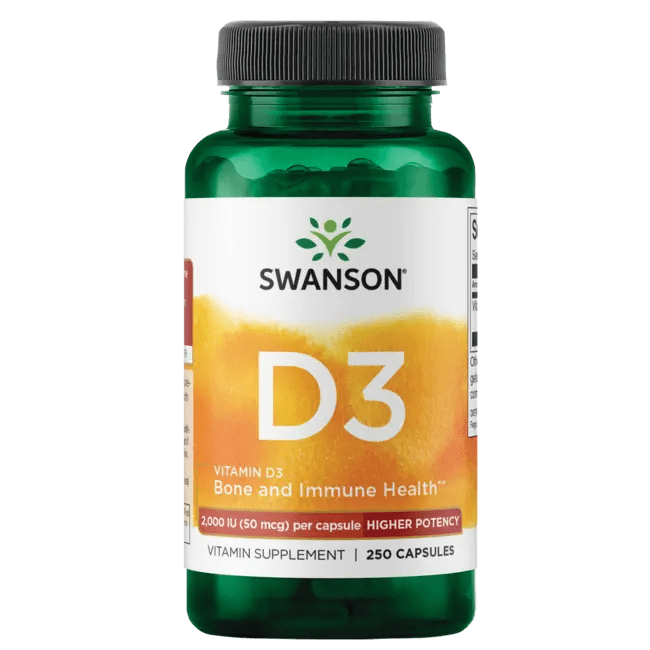Vitamin D3 2,000 IU Supplements Swanson Health Products