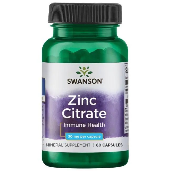 Swanson Premium Zinc Citrate 30 mg 60 Caps Swanson®