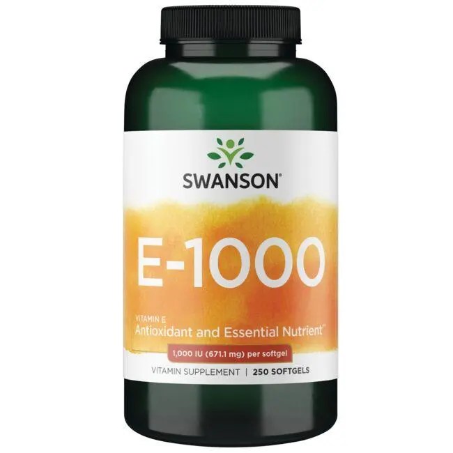 Natural Vitamin E (dalpha tocopherols) 1,000 IU Swanson Health Products