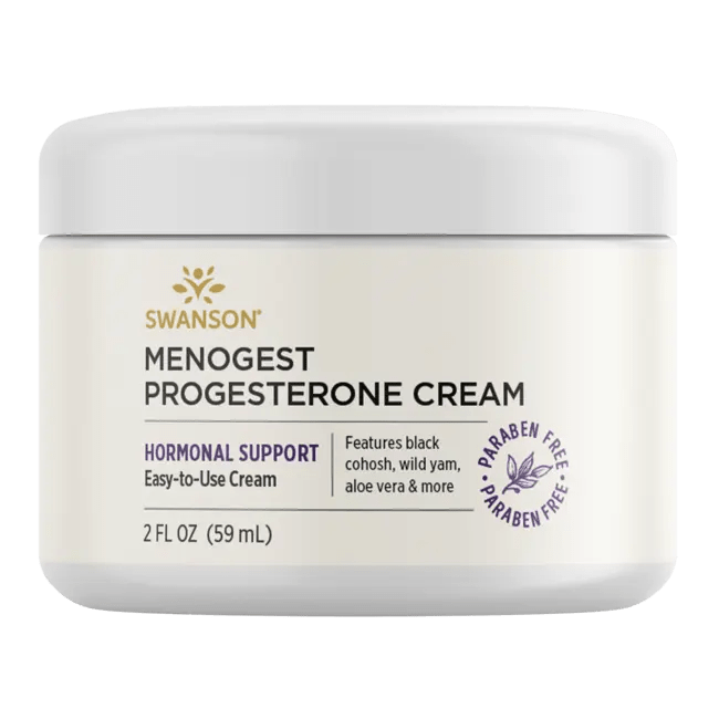 Swanson Premium Menogest Progesterone Cream, 97 Natural 2 fl oz (59 ml