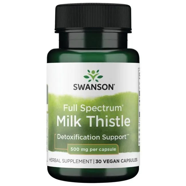 Swanson Premium Full Spectrum Milk Thistle 500 mg 30 Caps Swanson