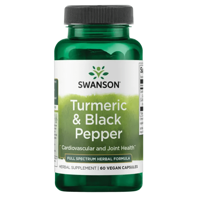 Swanson Premium Full Spectrum Turmeric & Black Pepper 60 Veg Caps