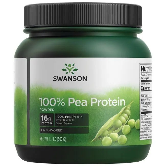 Swanson Premium 100 Pea Protein Powder Unflavored 1.1 lb Pwdr Swanson®