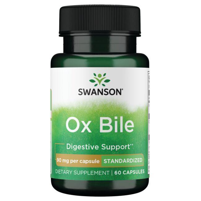Swanson Premium Ox Bile Standardized 90 mg 60 Caps Swanson®