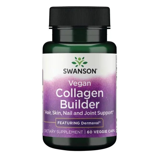 Swanson Premium Vegan Collagen Builder Featuring Dermaval 60 Veg Caps