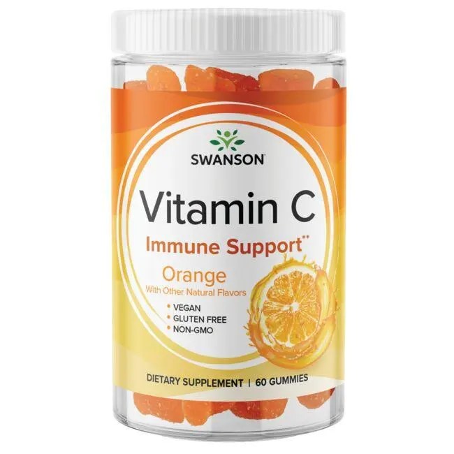 Swanson Premium Vitamin C Gummies Orange 125 mg 60 Gummies Swanson®