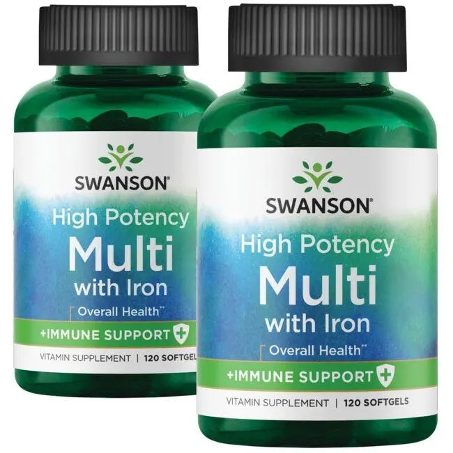 High Potency Multivitamin with Iron Swanson Health Products