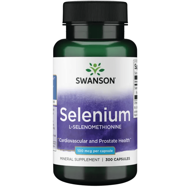Swanson Premium Selenium (LSelenomethionine) 100 mcg 300 Caps Swanson Health Products