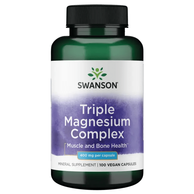 Swanson Premium Triple Magnesium Complex 400 mg 100 Caps Swanson