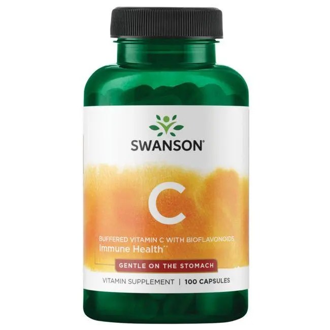 Swanson Premium Buffered Vitamin C with Bioflavonoids 500 mg 100 Caps