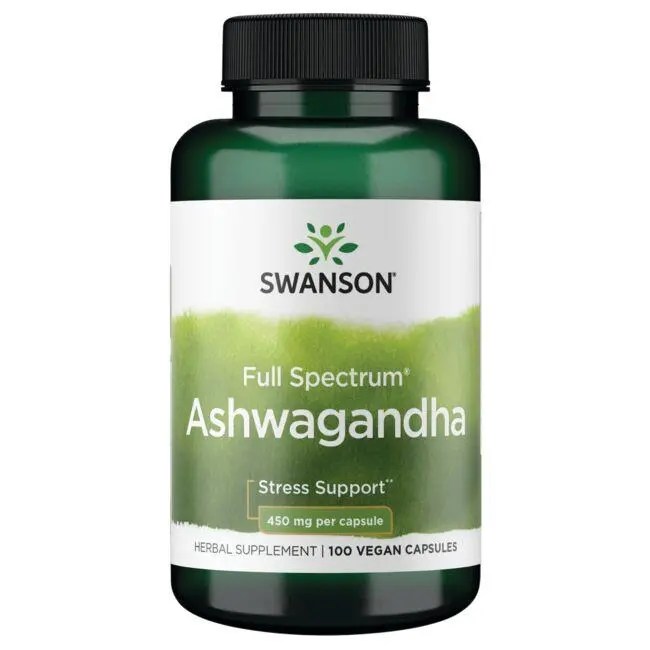 Ashwagandha Supplement 450 mg Stress Fighter Swanson Health Products