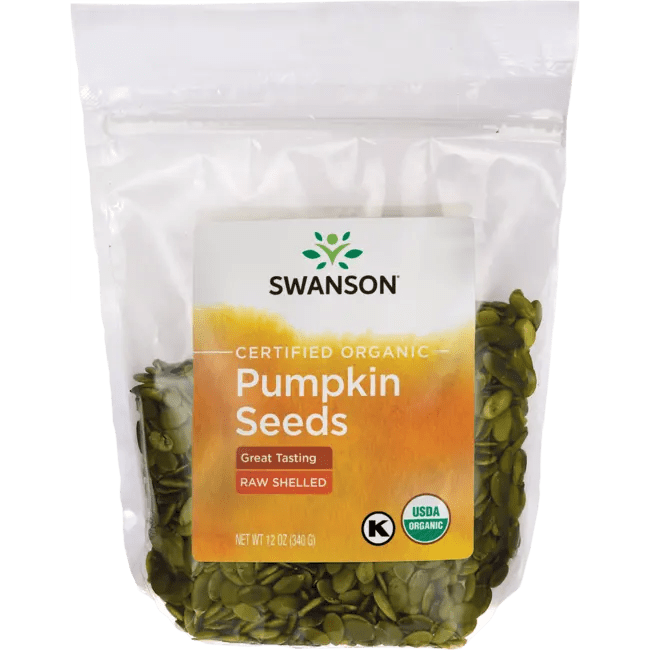 Raw Organic Pumpkin Seeds (shelled) Swanson Health Products