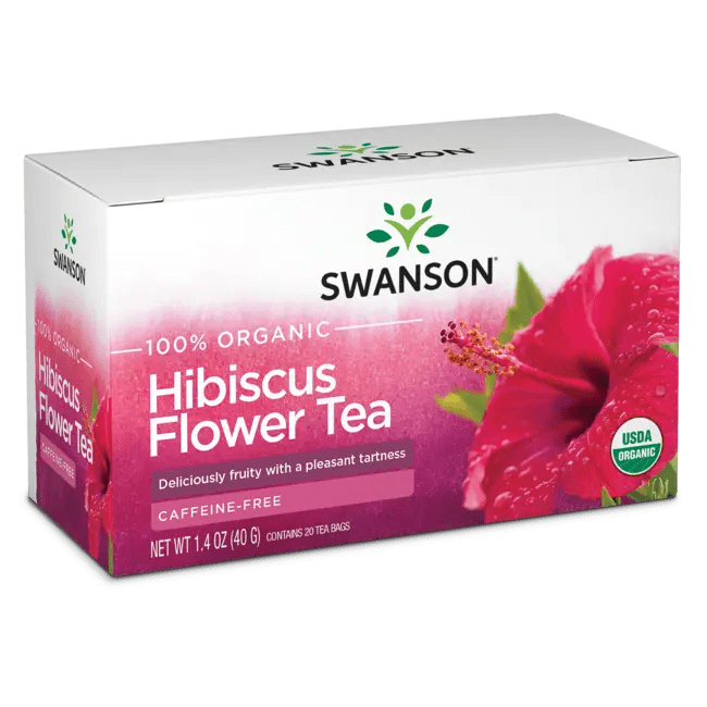 Organic Hibiscus Flower Tea 20 bags Swanson Health Products