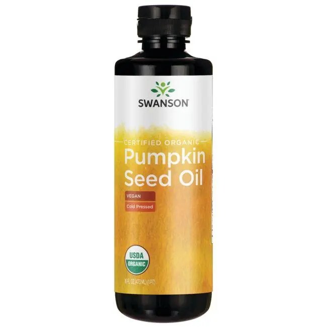 Swanson Organic Certified Organic Pumpkin Seed Oil Cold Pressed 16 fl