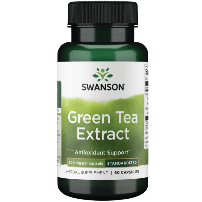 Green Tea Extract Supplement 60 Polyphenols 500 mg Swanson