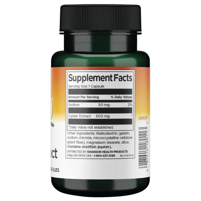 Japanese Oyster Extract 500 mg Supplement Swanson Health Products