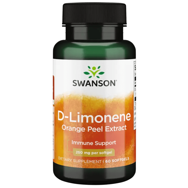 Swanson Ultra DLimonene ColdPressed Orange Peel Extract 250 mg 60