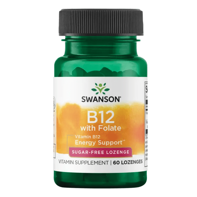 Swanson Ultra Vitamin B12 with Folic Acid 60 Tabs Swanson Health