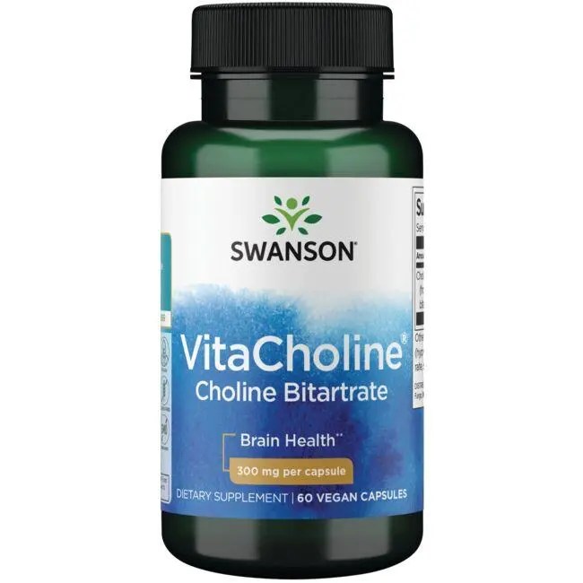 Swanson Ultra VitaCholine Choline Bitartrate 300 mg 60 Veg Caps Swanson®