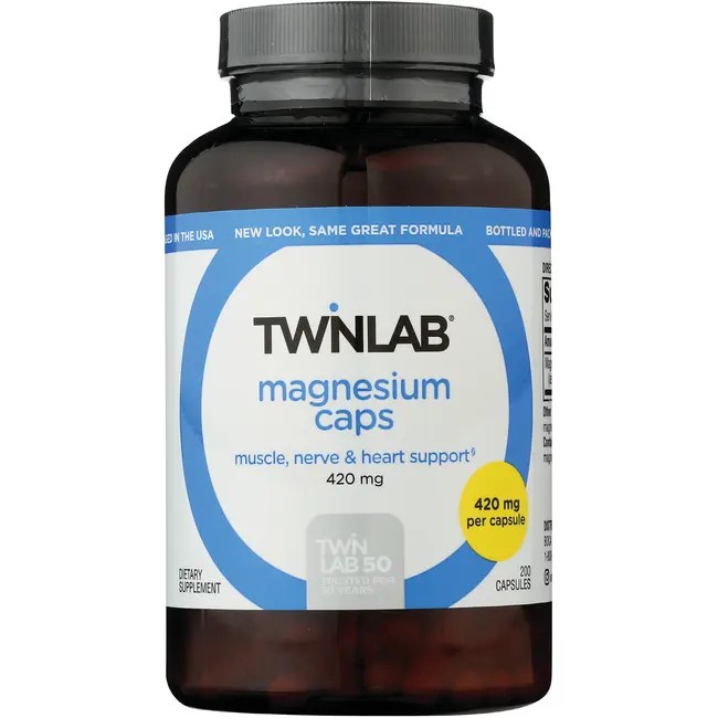 Twinlab Magnesium Caps 400 mg 200 Caps Swanson Health Products