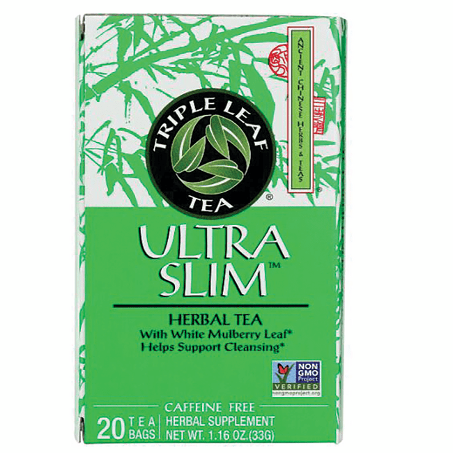 Triple Leaf Tea Ultra Slim Tea Caffeine Free 20 Bag(s) Swanson Health