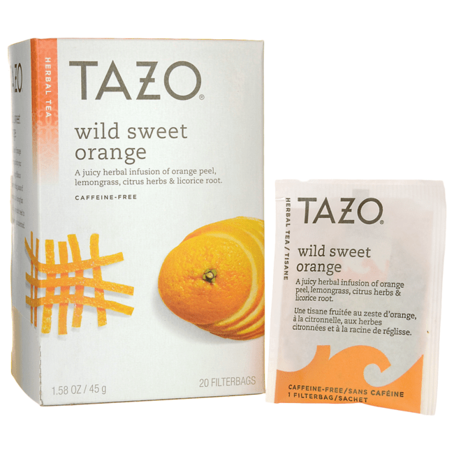 Tazo Tea Herbal Tea Wild Sweet Orange 20 Bag(s) Swanson Health Products