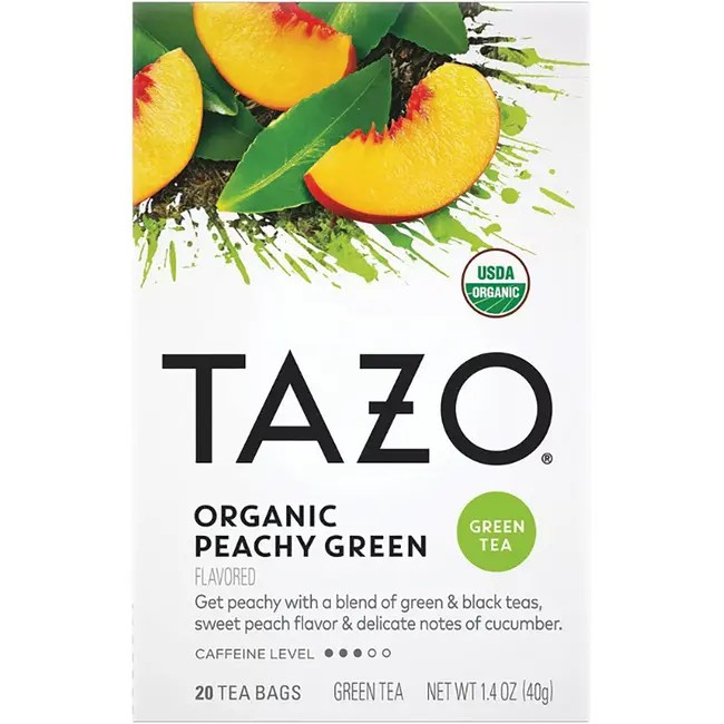 Tazo Tea Green Tea Organic Peachy Green 20 Bag(s) Swanson Health